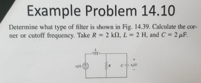 Example Problem 1 4 . 1 0 Determine what type of