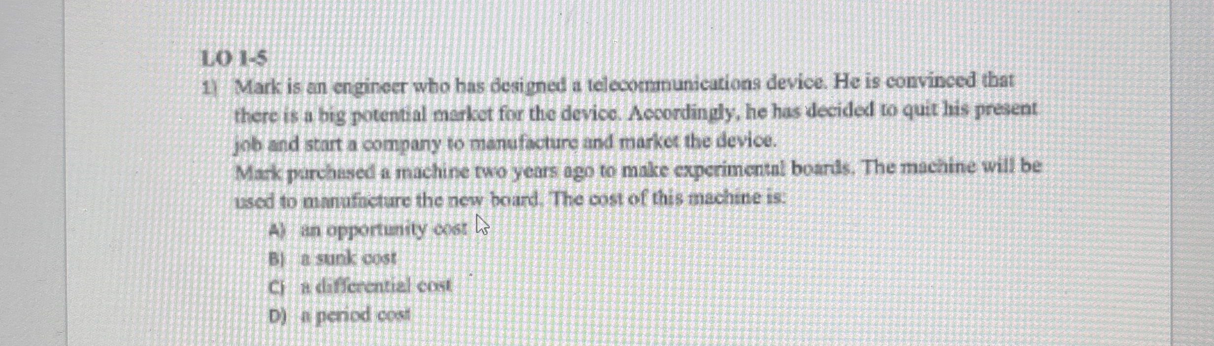 1 0 1 - 5 Mark is an engineer who has designed a