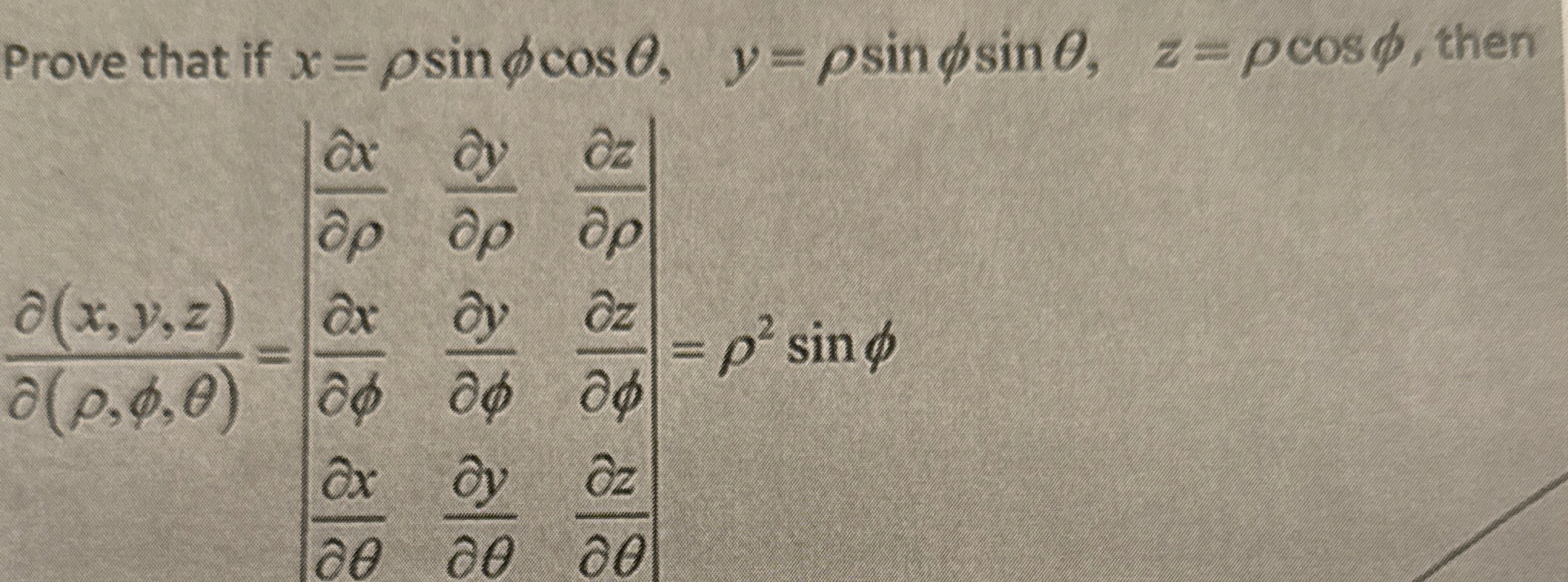 Prove that if x = s i n c o s , y = s i n s i n ,