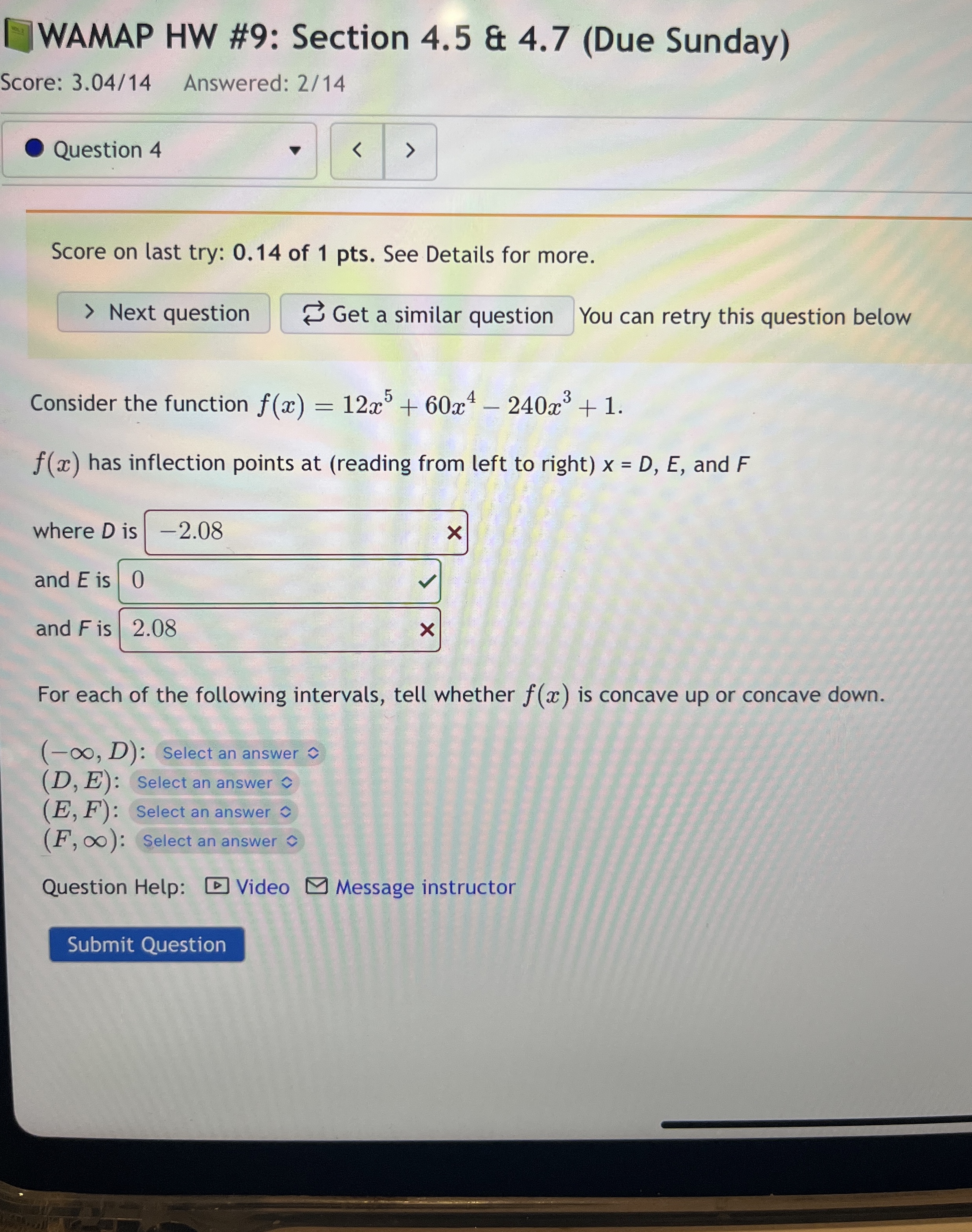 WAMAP HW # 9 : Section 4 . 5 & 4 . 7 ( Due Sunday