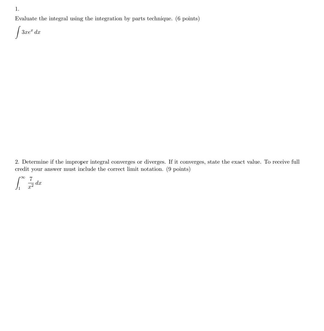 Evaluate the integral using the integration by