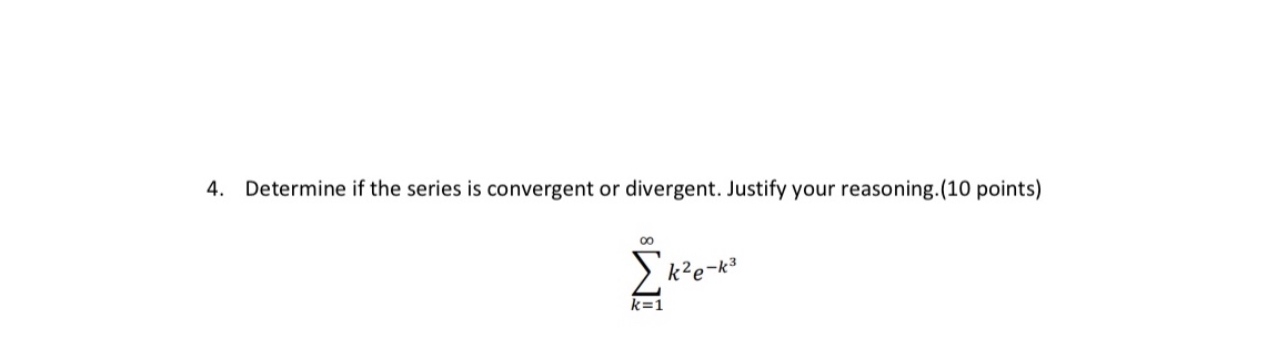 Determine if the series is convergent or