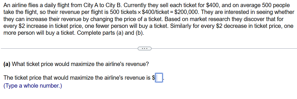 An airline flies a daily flight from City A to