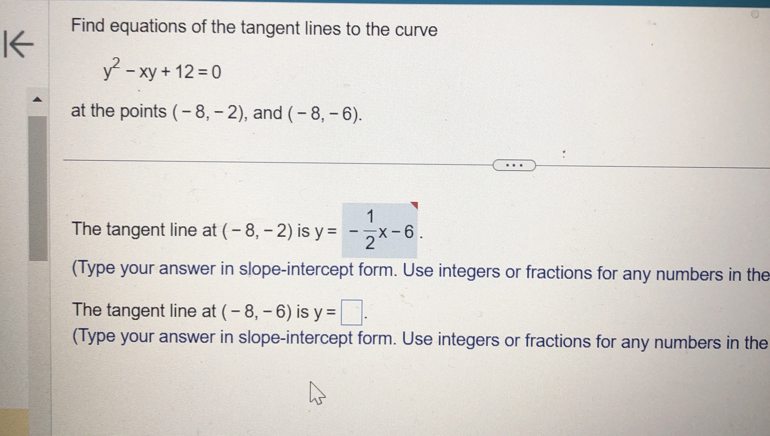 Find equations of the tangent lines to the curve