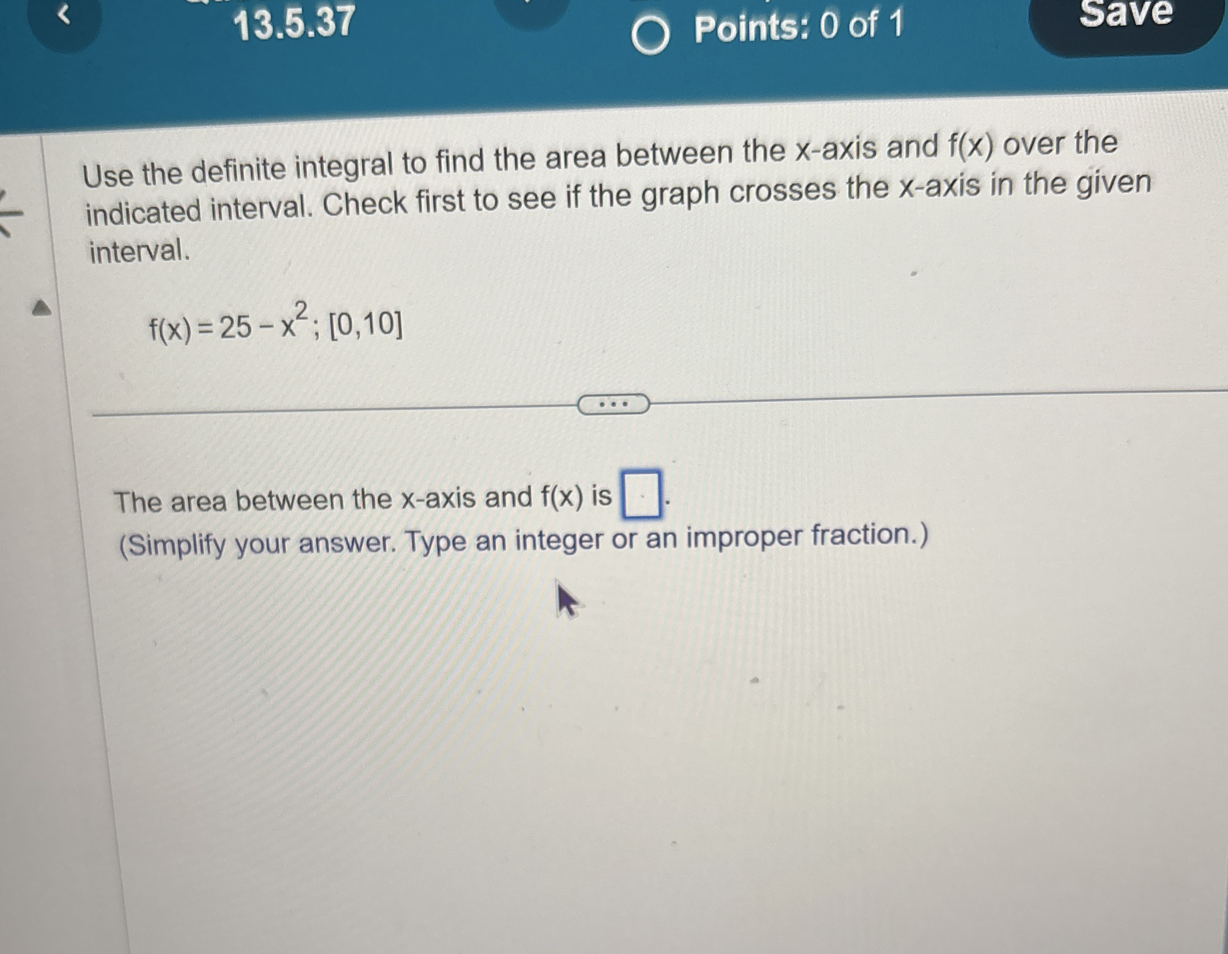 1 3 . 5 . 3 7 O Points: 0 of 1 Save Use the