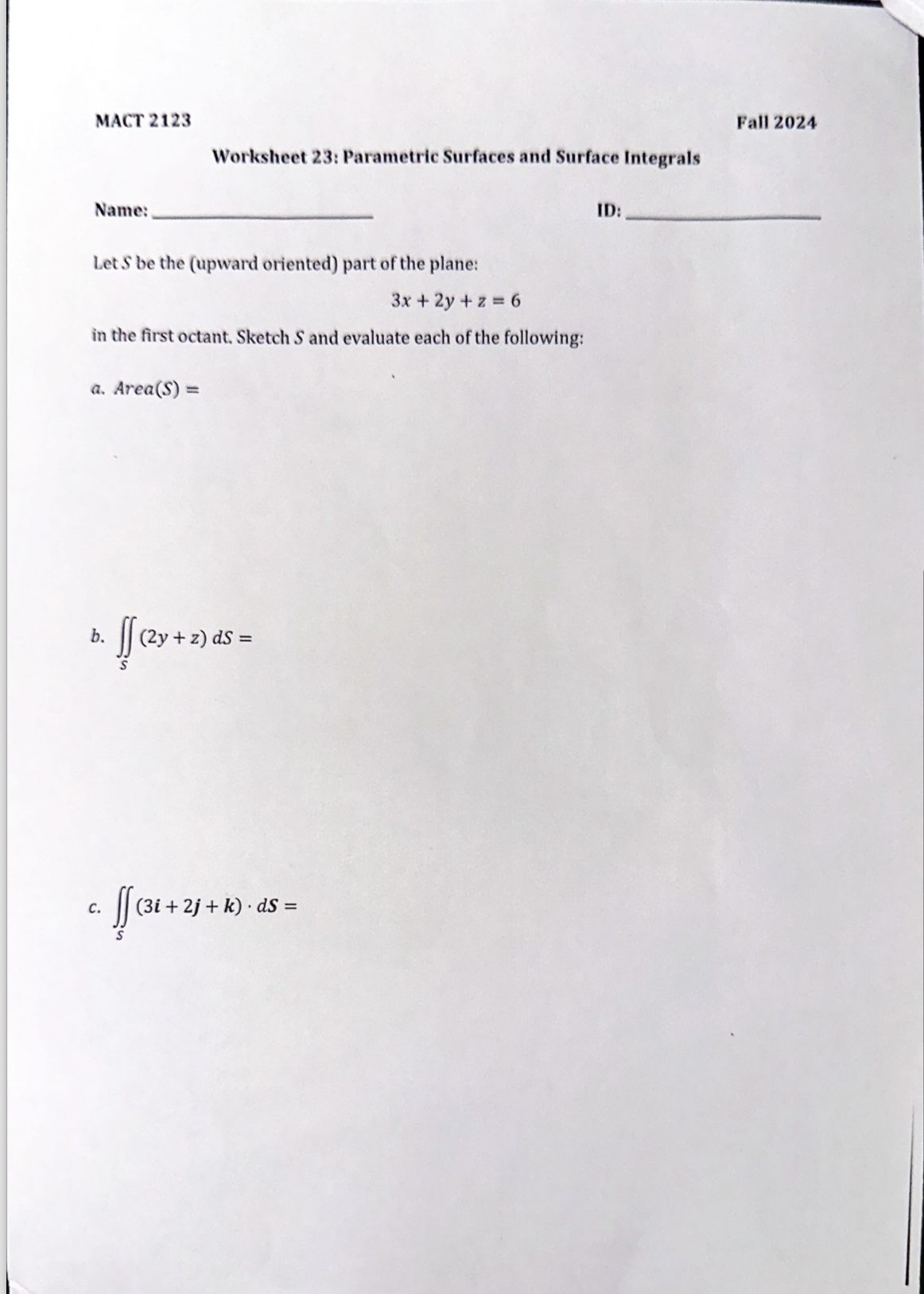 MACT 2 1 2 3 Fall 2 0 2 4 Worksheet 2 3 :