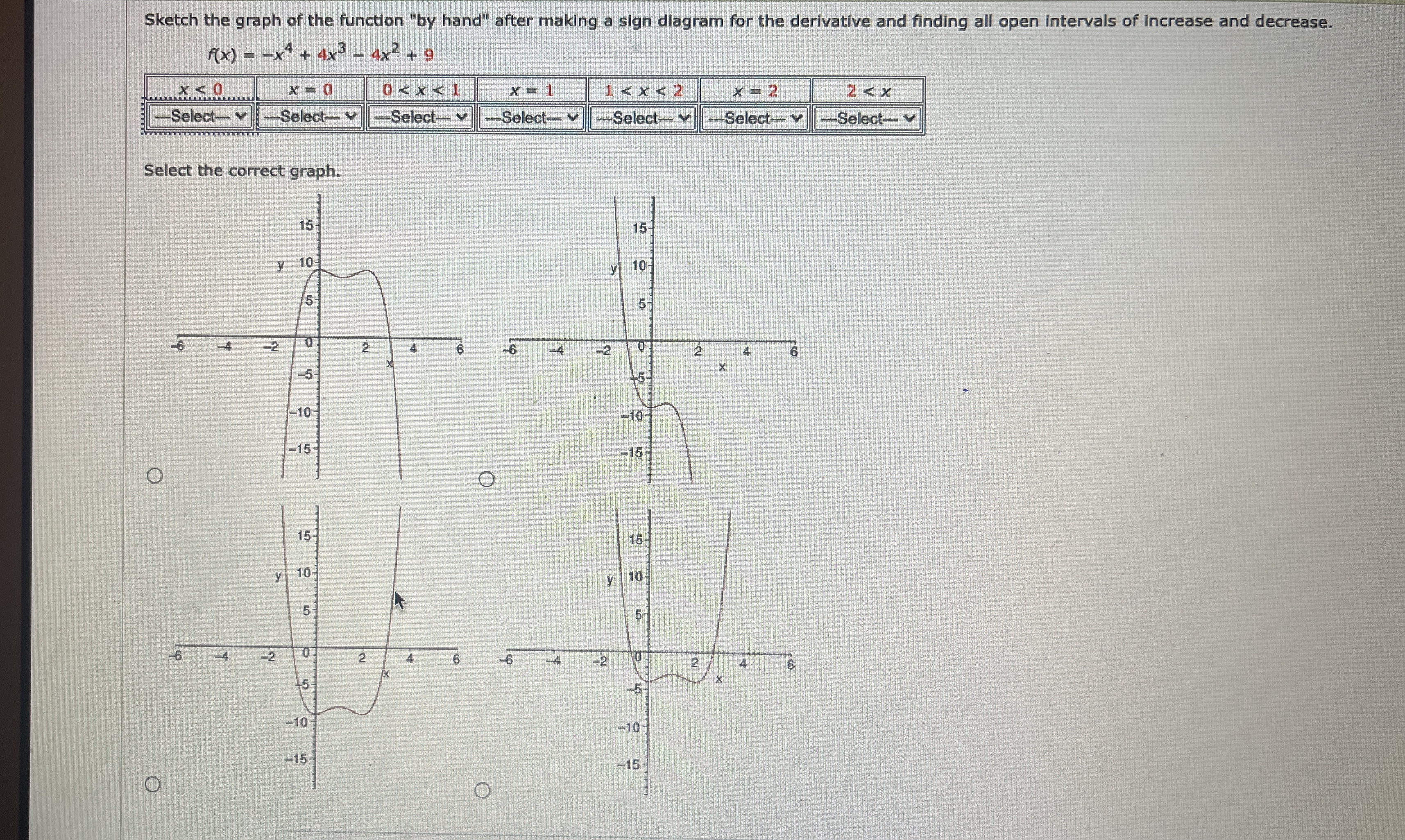 Sketch the graph of the function " by hand" after