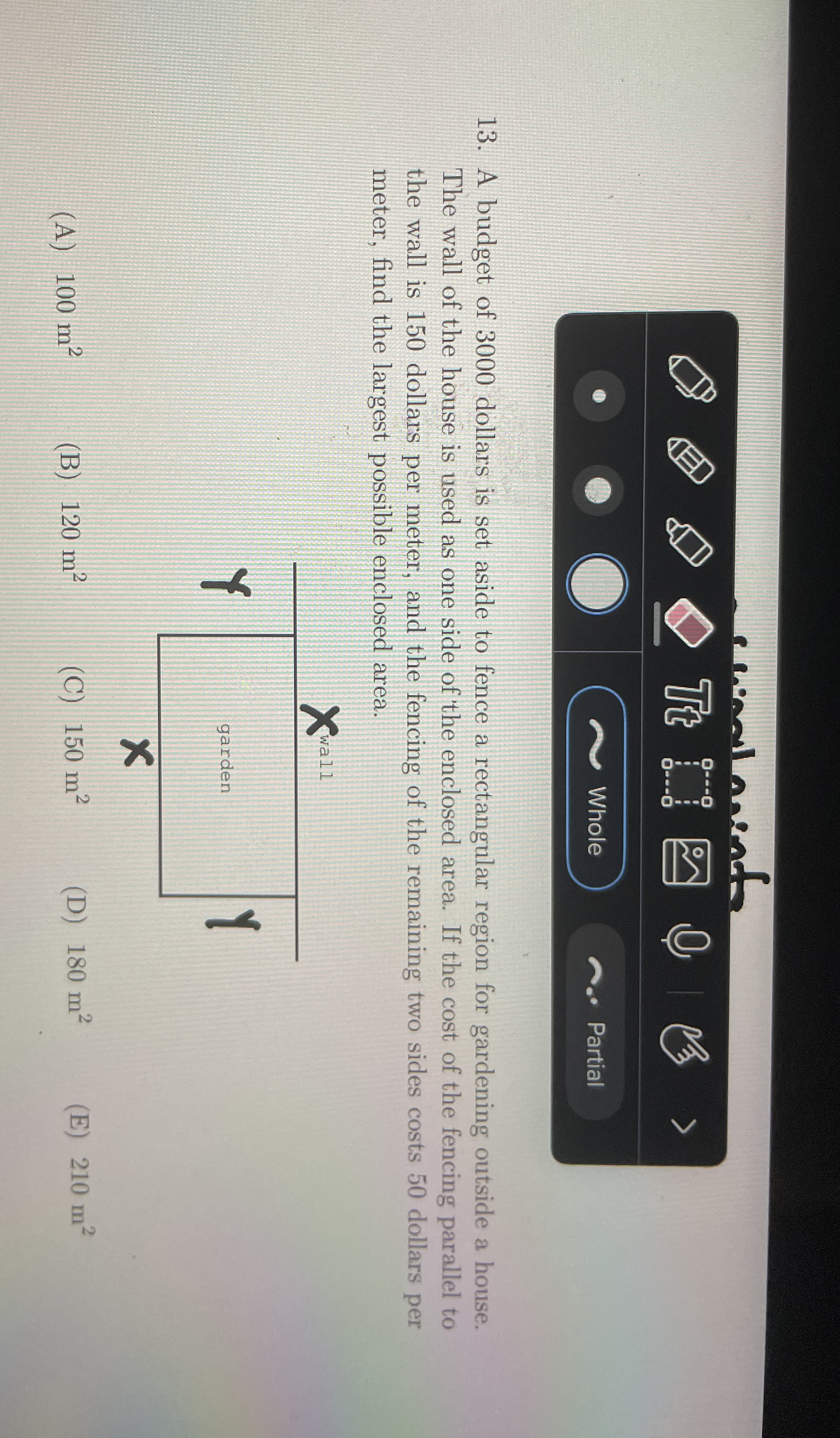 A budget of 3 0 0 0 dollars is set aside to fence