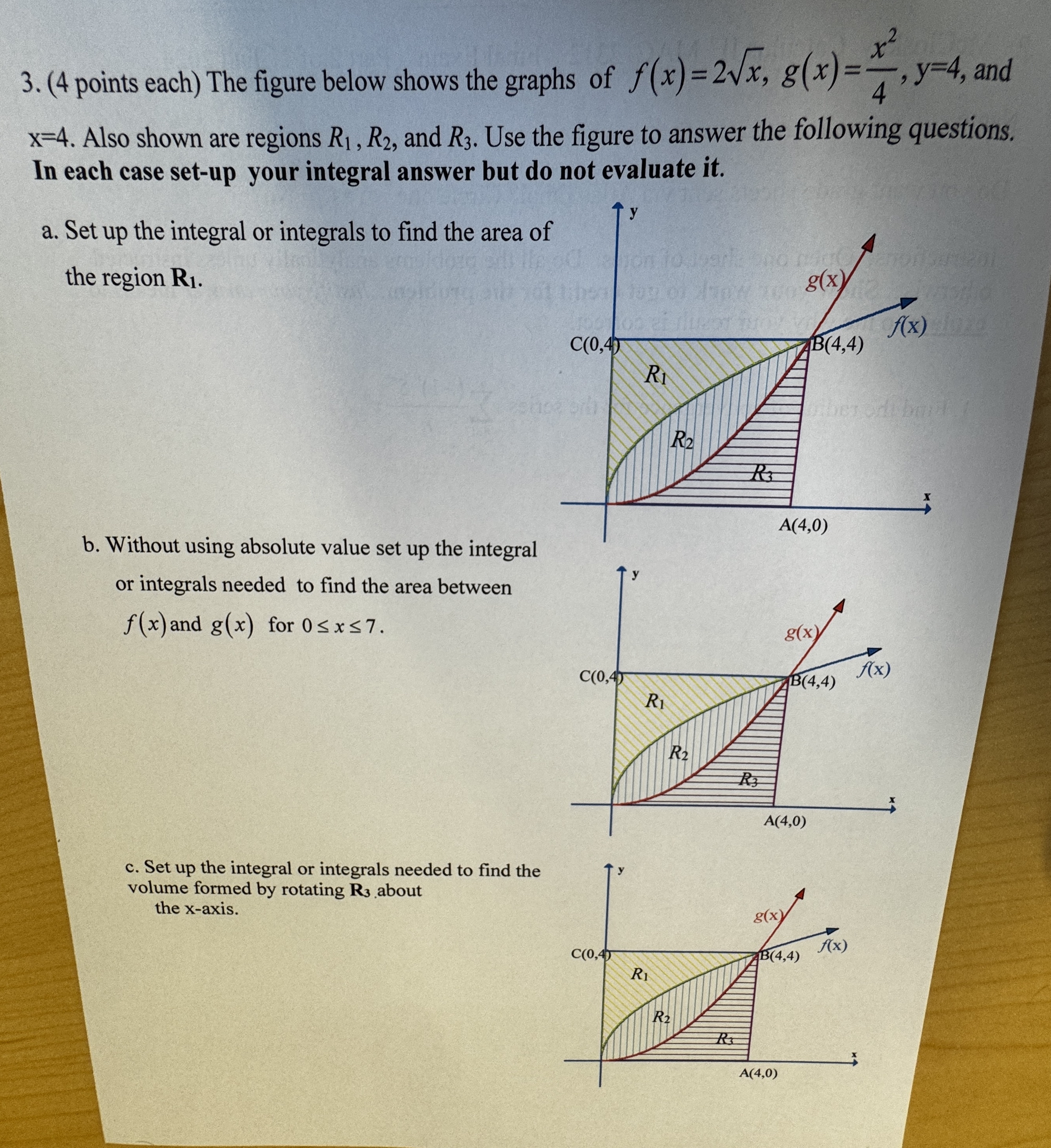 ( 4 points each ) The figure below shows the