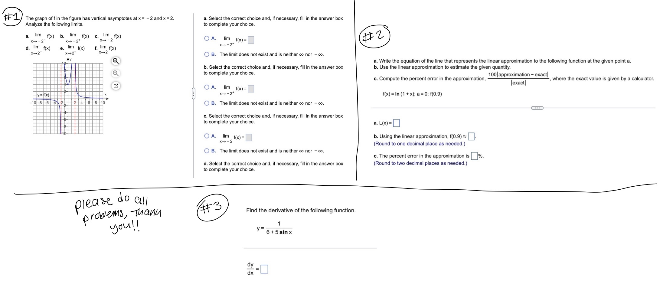 Please please please answer all problems as soon