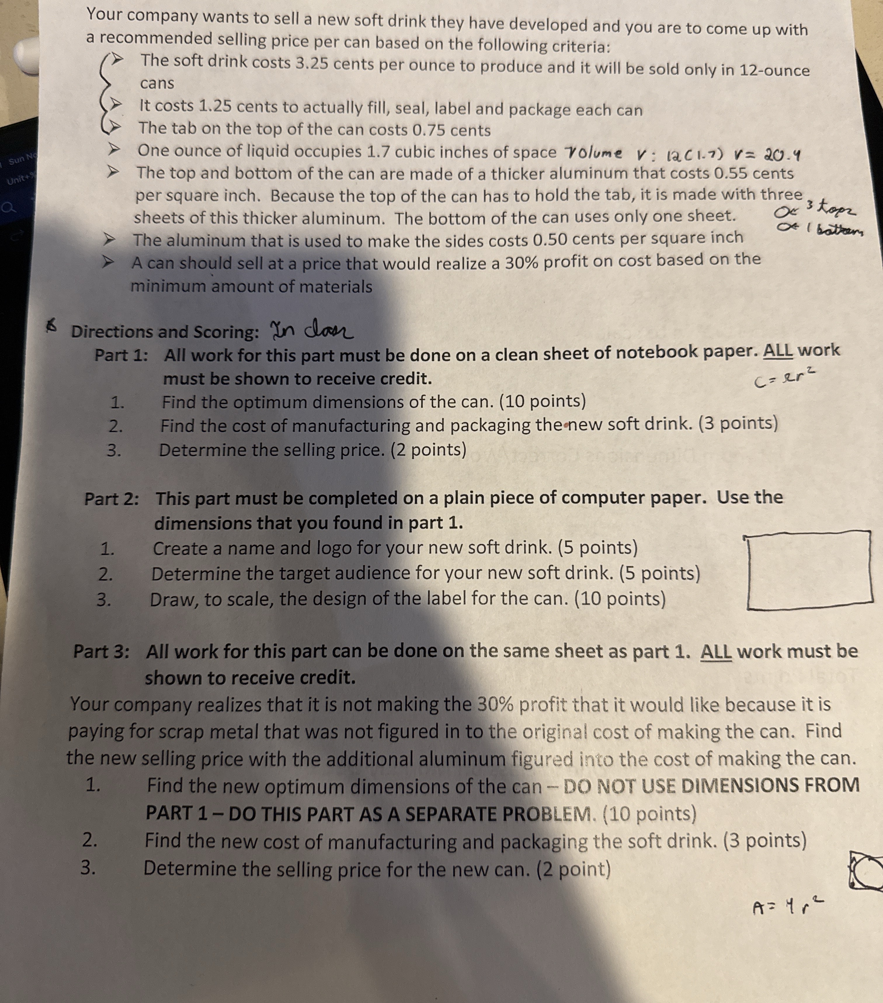 Your company wants to sell a new soft drink they