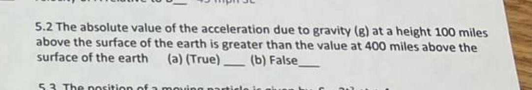 5 . 2 The absolute value of the acceleration due