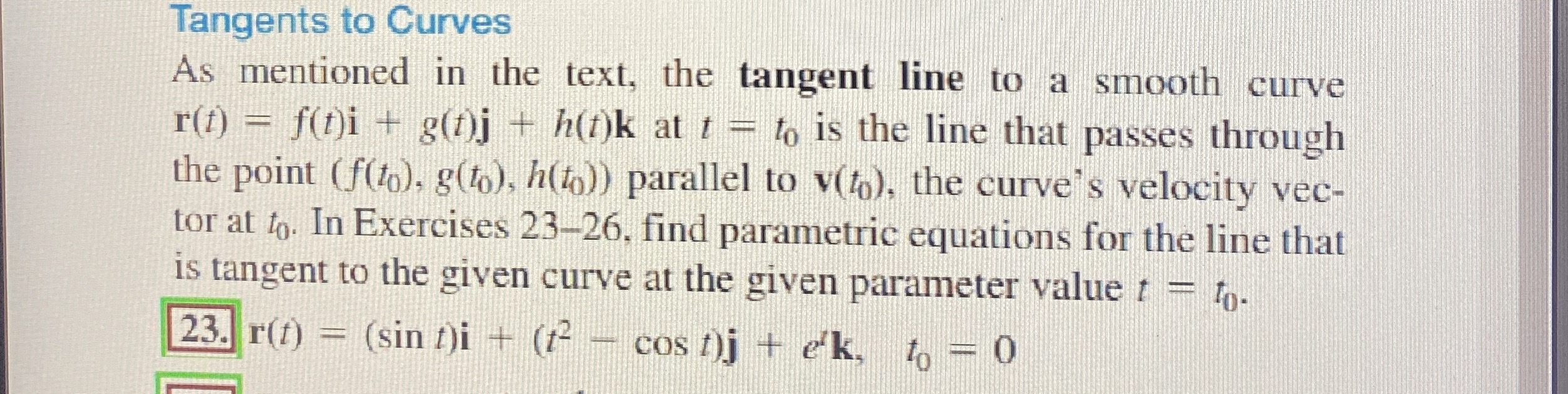 Tangents to Curves As mentioned in the text, the