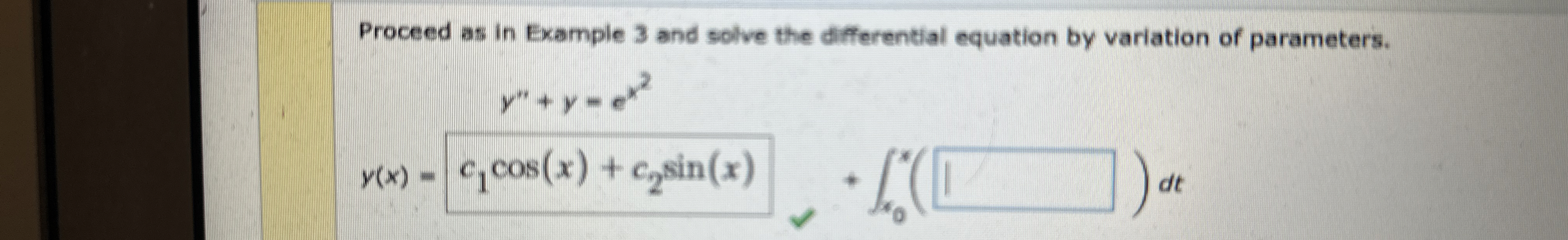 Proceed as in Example 3 and solve the