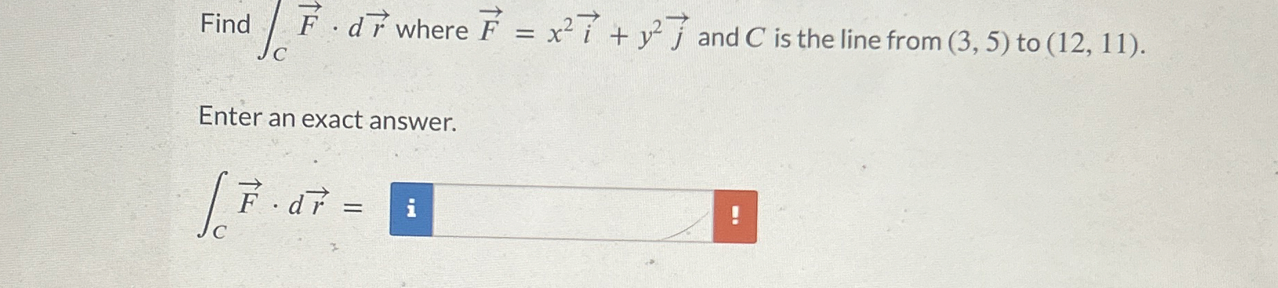 Find C vec ( F ) * d v e c ( r ) where vec ( F )
