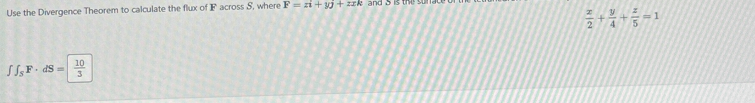 Use the Divergence Theorem to calculate the flux