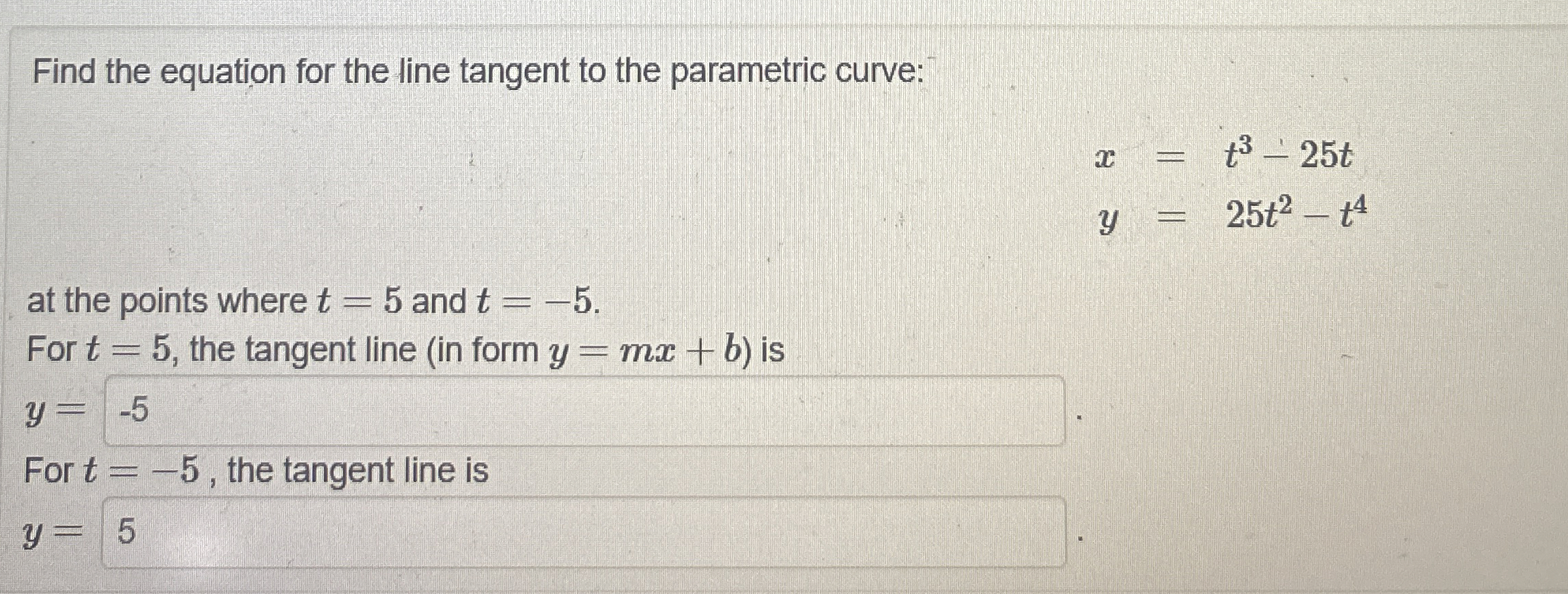 Find the equation for the line tangent to the