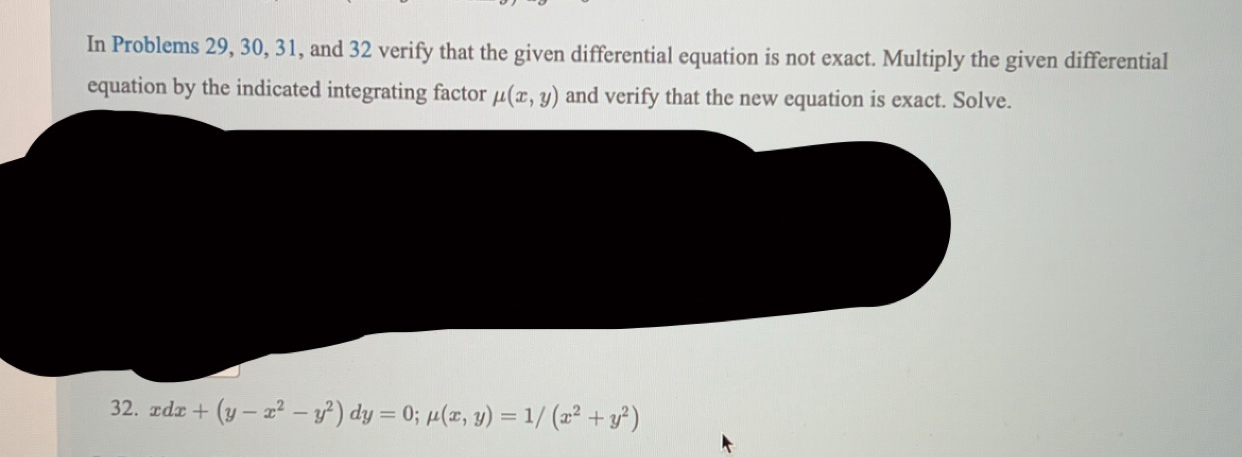 In Problems 2 9 , 3 0 , 3 1 , and 3 2 verify that