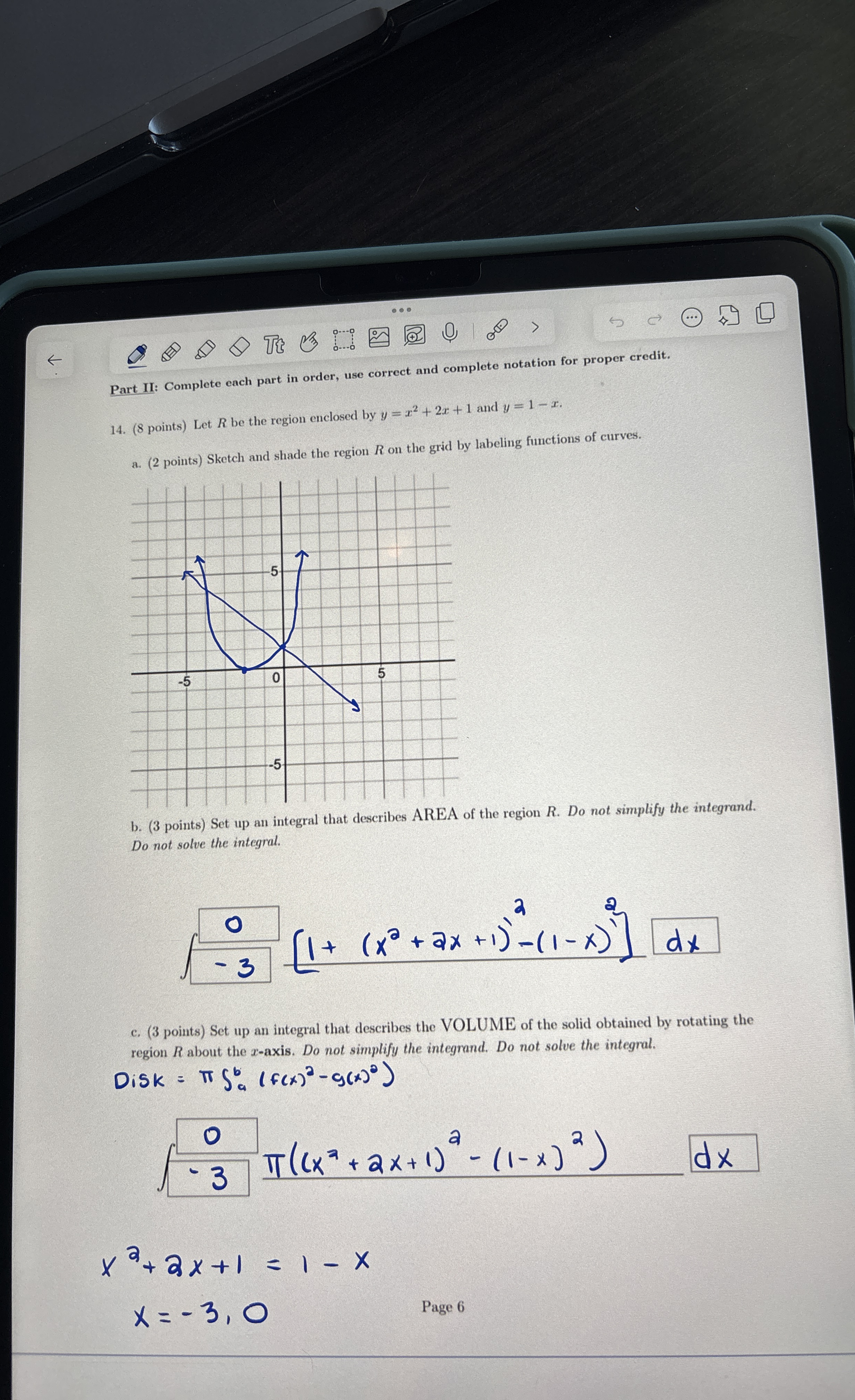Part II: Complete each part in order, use correct
