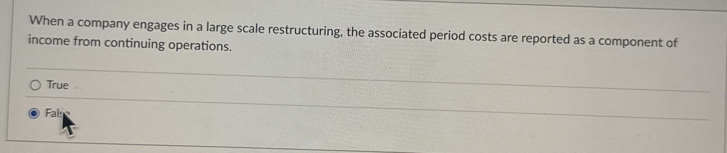 When a company engages in a large scale