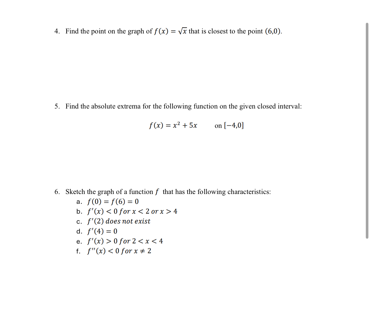 Find the point on the graph of f ( x ) = x 2 that