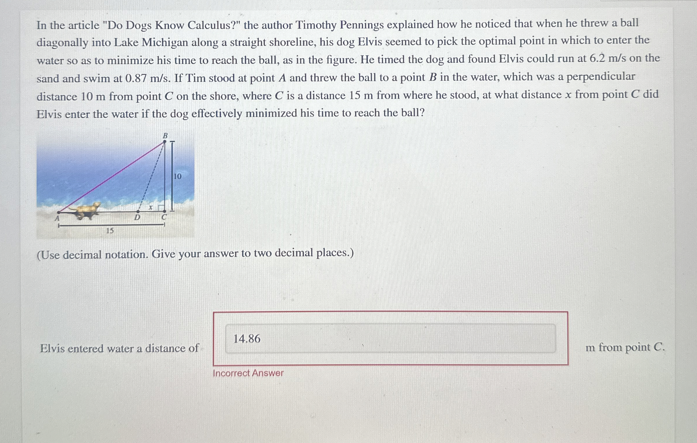 In the article " Do Dogs Know Calculus?" the