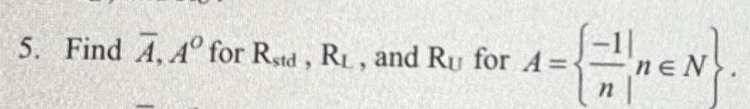 Find ? b a r ( A ) , A o for R s t d , R L , and