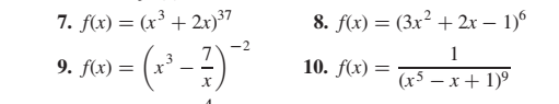 f ( x ) = ( x ^ ( 3 ) + 2 x ) ^ ( 3 7 ) f ( x ) =