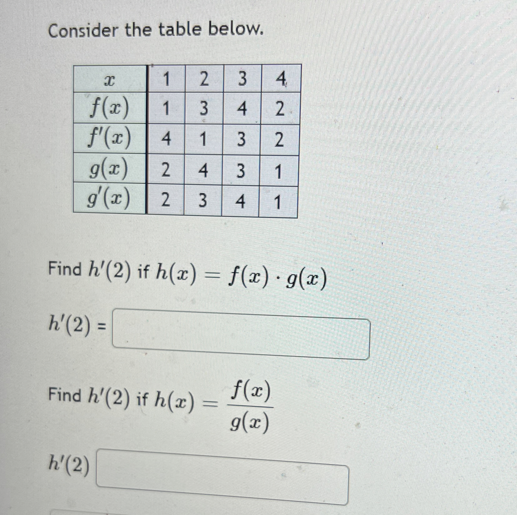 Consider the table below. \ table [ [ x , 1 , 2 ,