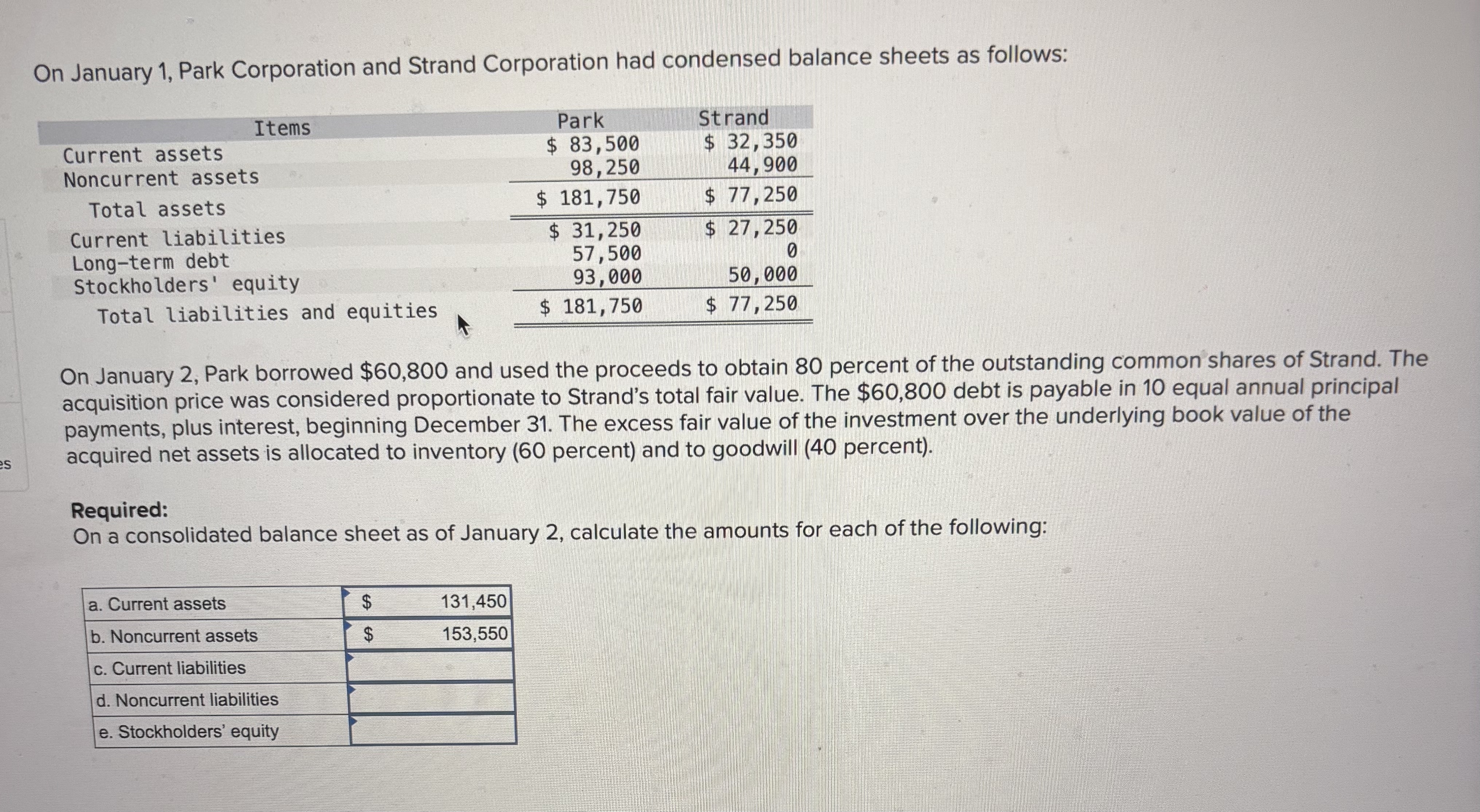 Can you do the amounts for current liabilities,