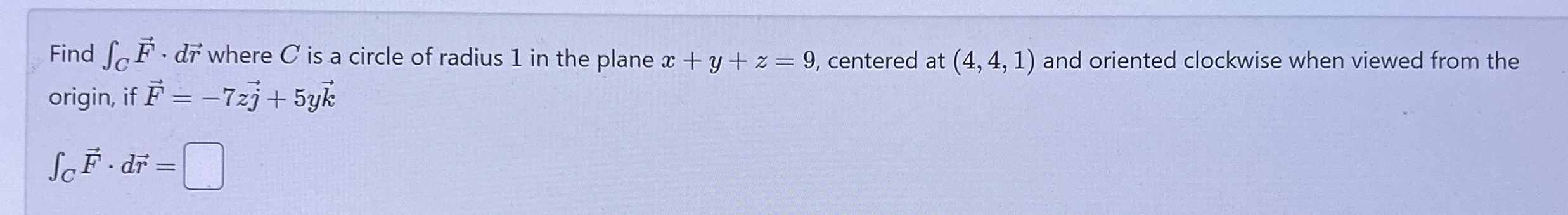 Find C vec ( F ) * d v e c ( r ) where C is a