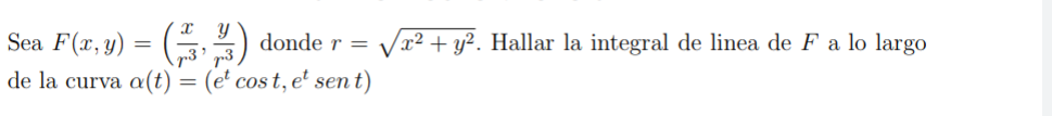 Sea F ( x , y ) = ( x r 3 , y r 3 ) donde r = x 2