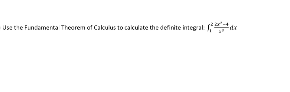 Use the Fundamental Theorem of Calculus to
