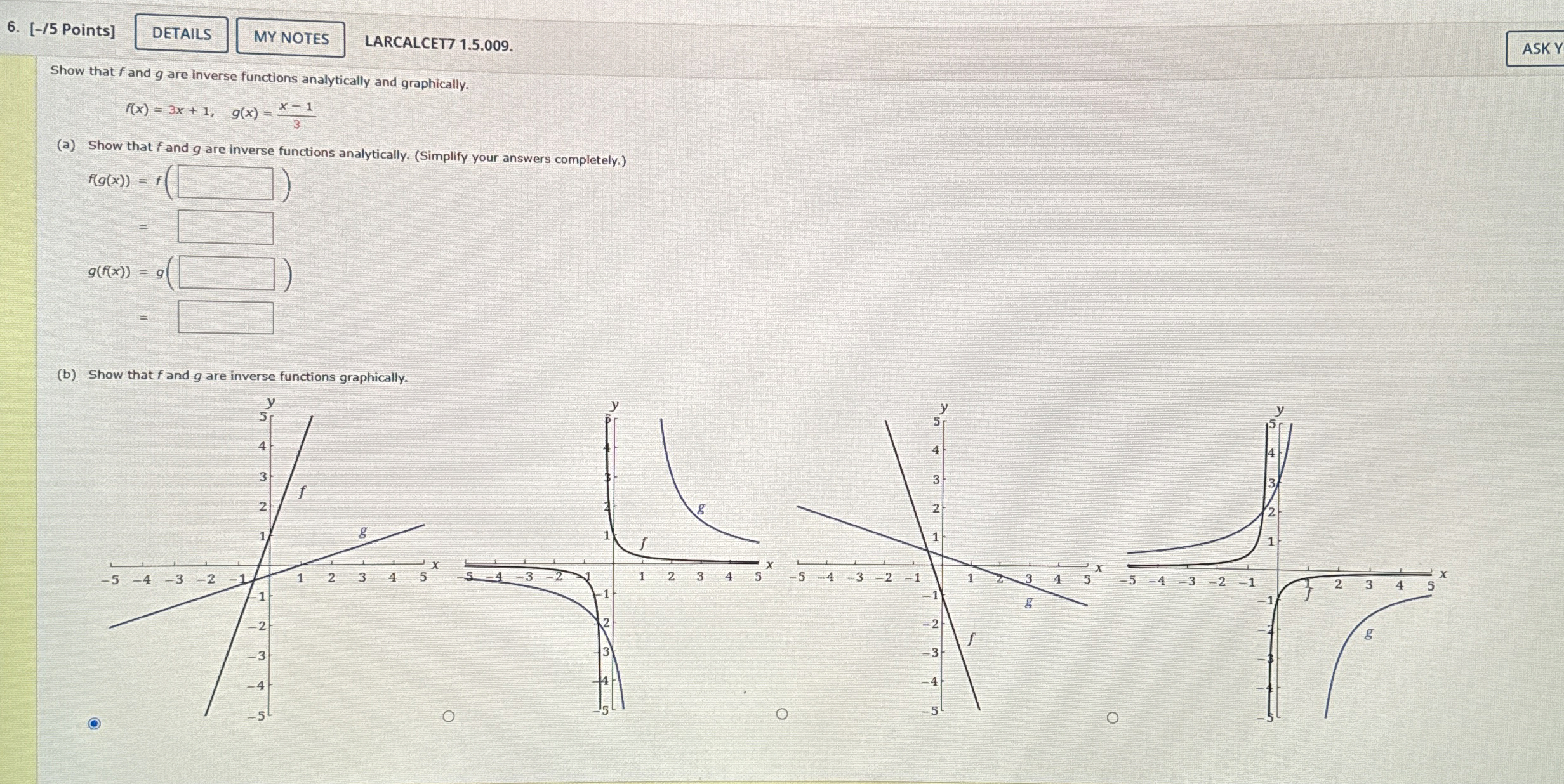 [ - / 5 Points ] LARCALCET 7 1 . 5 . 0 0 9 . ASK