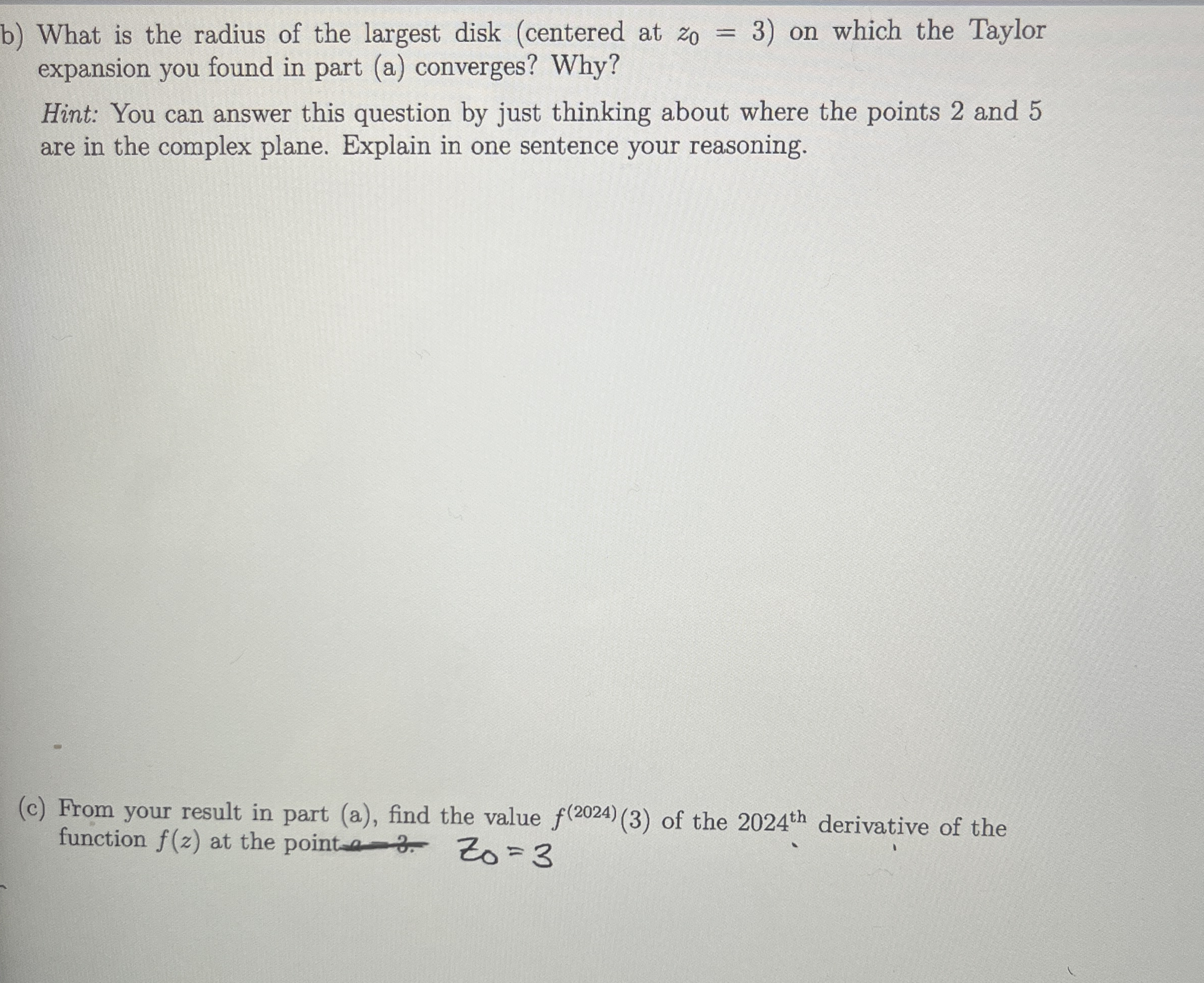 b ) What is the radius of the largest disk (