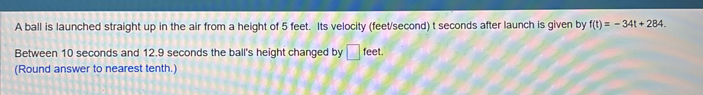 A ball is launched straight up in the air from a