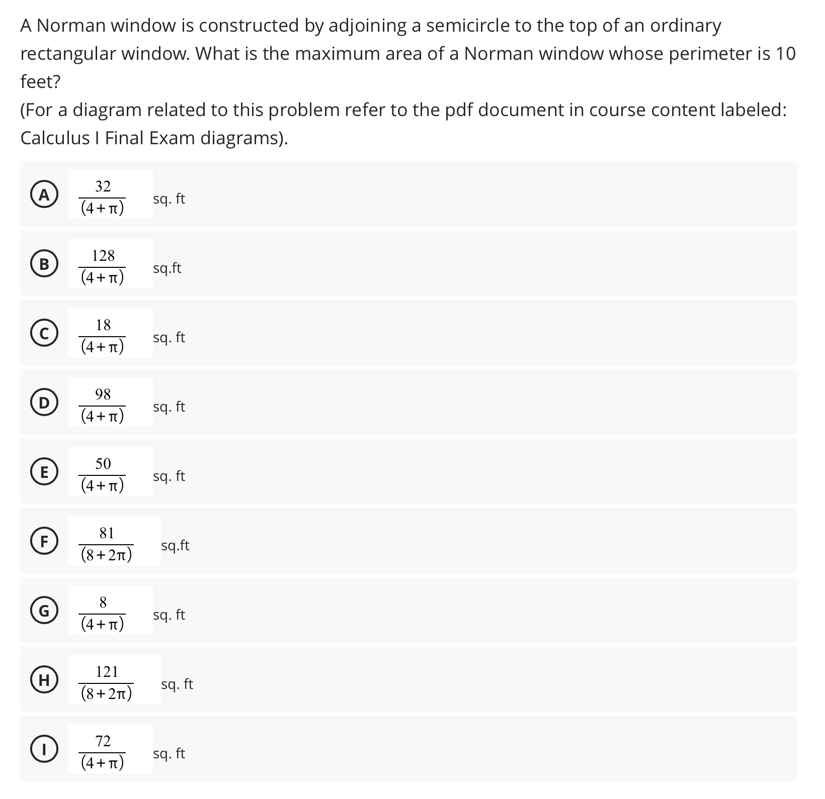 A Norman window is constructed by adjoining a