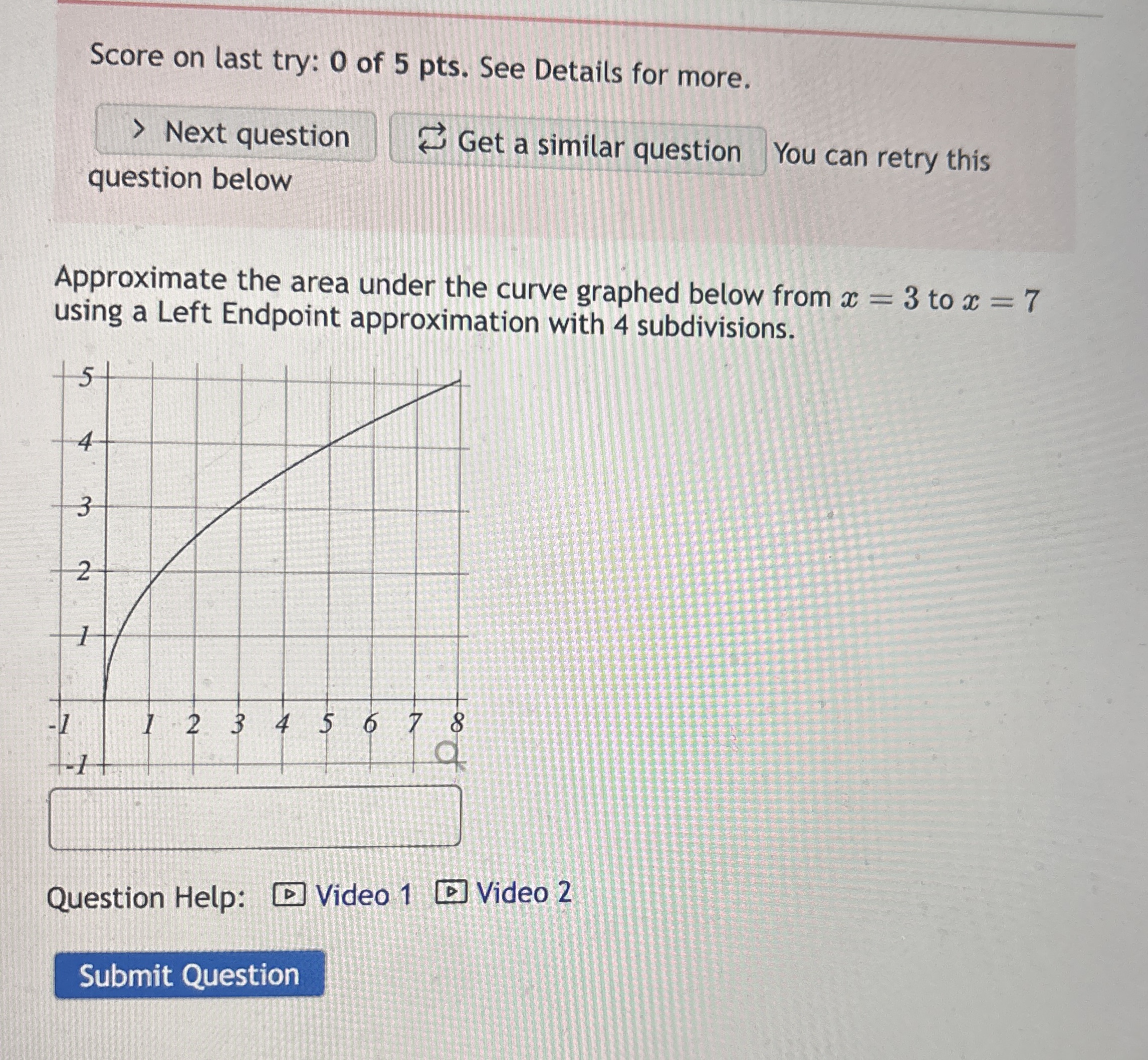 Answer correctly. Score on last try: 0 of 5 pts .