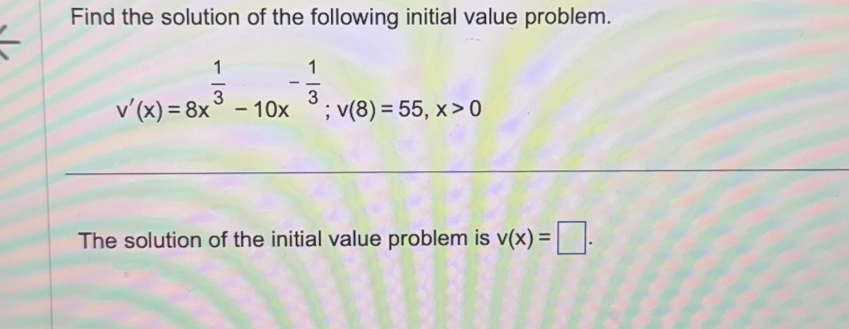 For the following function f , find the