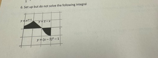Set up but do not solve the following integral