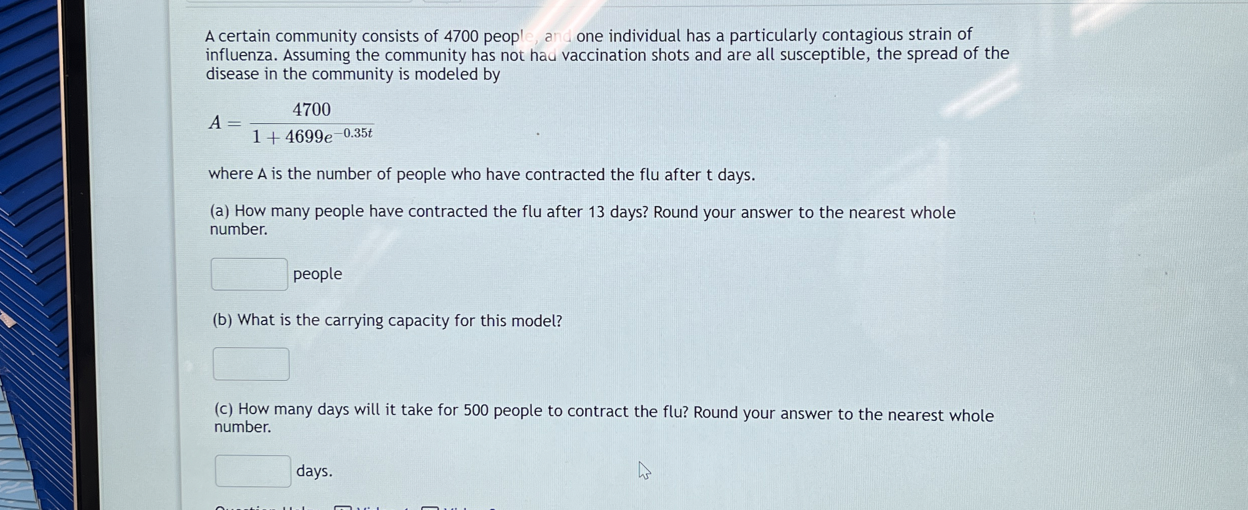 A certain community consists of 4 7 0 0 people,