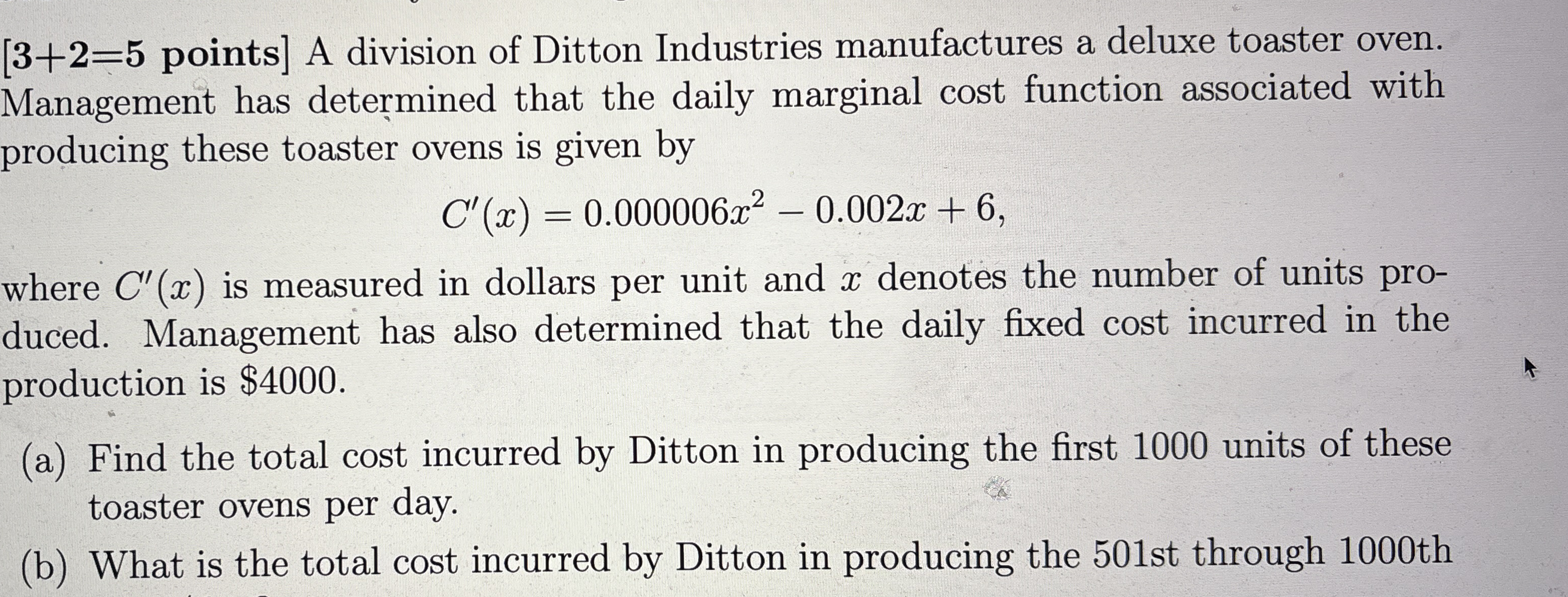 A division of Ditton Industries C ( x ) = 0 . 0 0