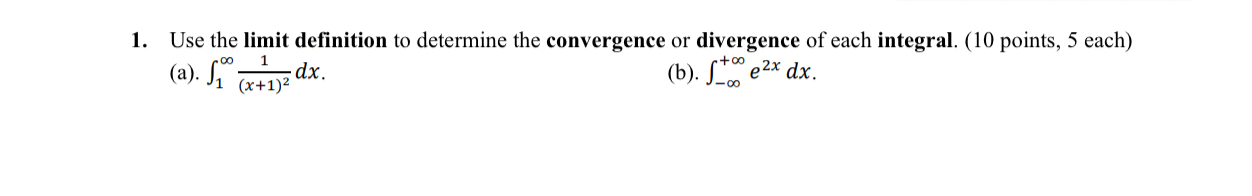 Use the limit definition to determine the