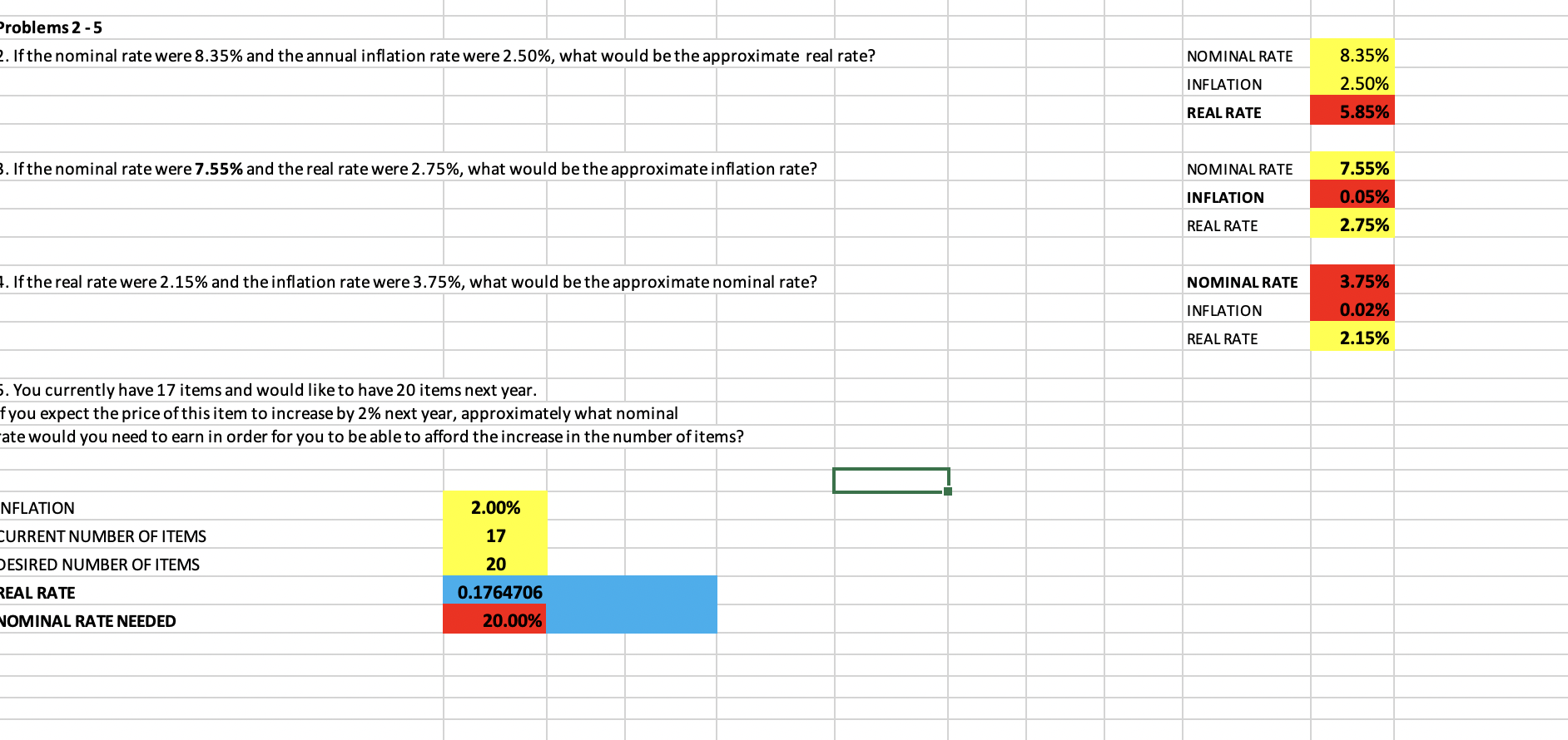roblems 2 - 5 If the nominal rate were \ ( 8 . 3