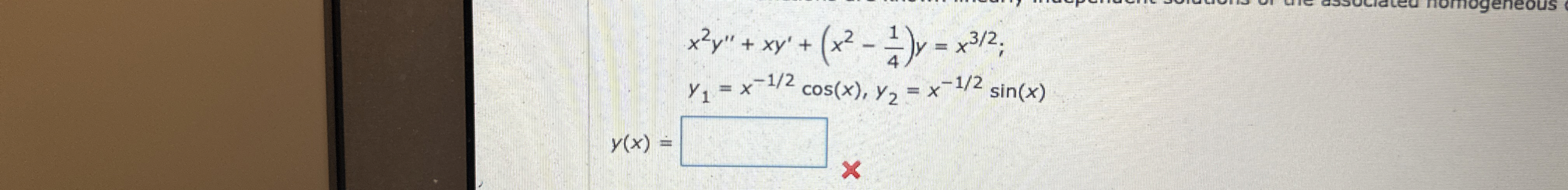 Solve the given differential equation by