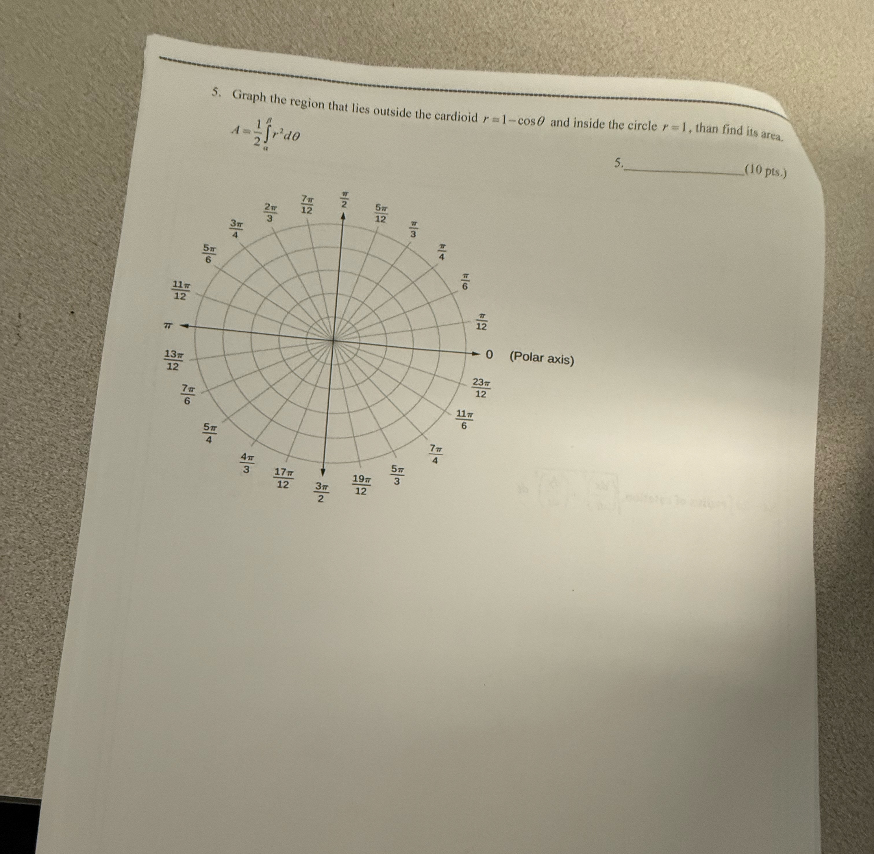 Graph the region that lies outside the cardioid r