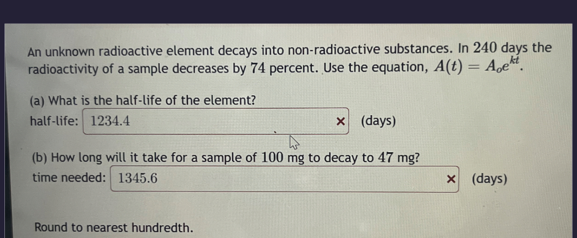 An unknown radioactive element decays into non -