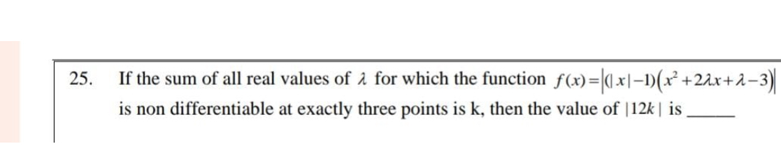 If the sum of all real values of for which the