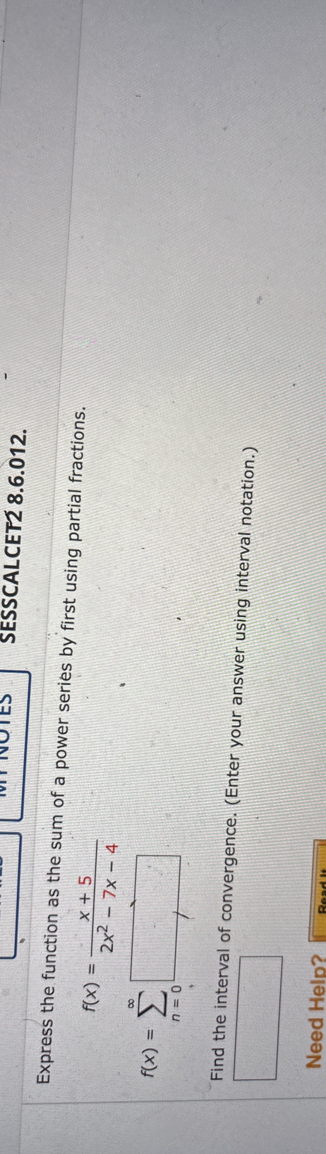 SESSCALCET 2 8 . 6 . 0 1 2 . Express the function