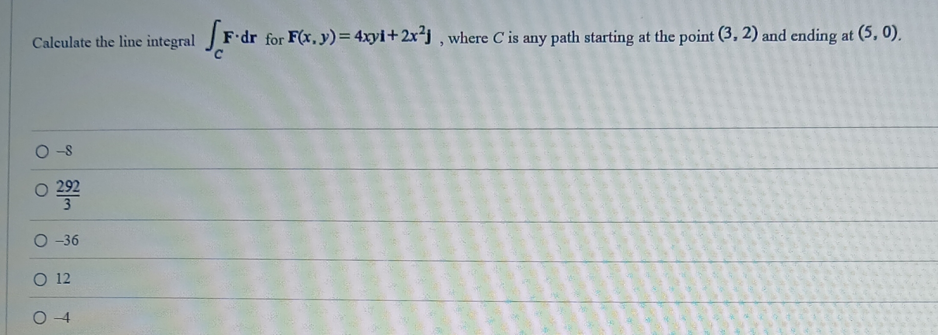 Calculate the line integral C F * d r for F ( x ,